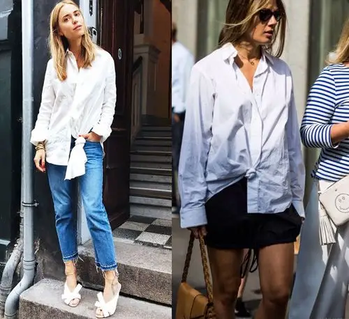 衬衫打结方法二