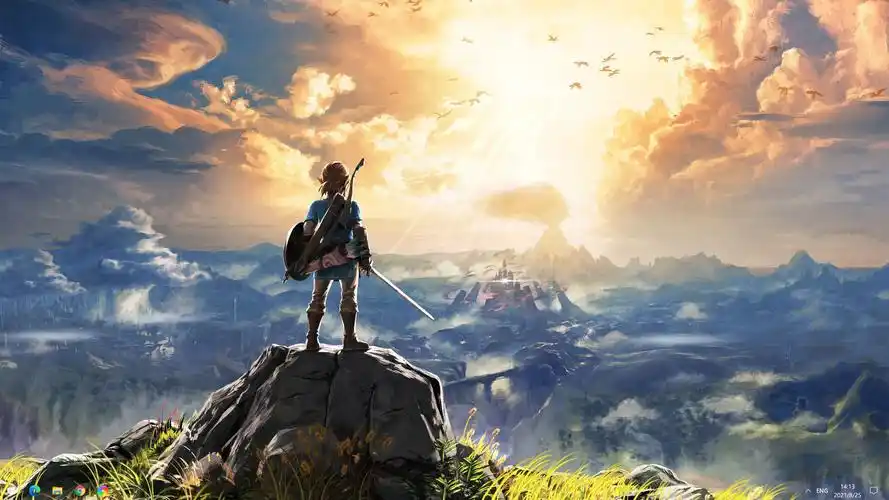 动态壁纸为创意工坊里评分最高的旷野之息壁纸做了个4k版本