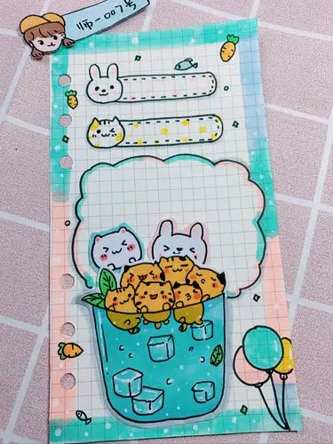 书签简笔画手帐排版