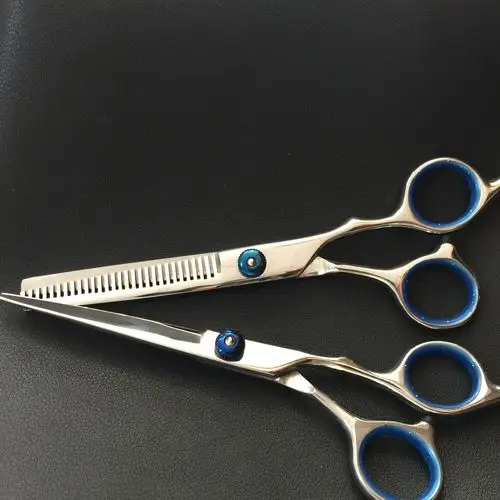 升级版理发美发剪刀 平剪 牙剪 中档剪 厂家直销 可自定义log0图片