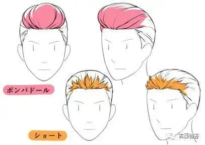 大背头q版简笔画