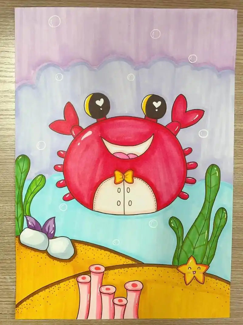 画画 #简笔画 #螃蟹 #一起学画画 #原创动画 - 抖音