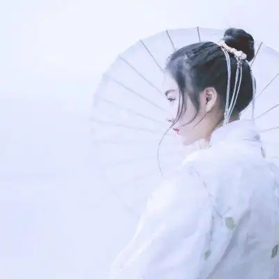 唯美古风女头高清 白衣唯美古风女生头像