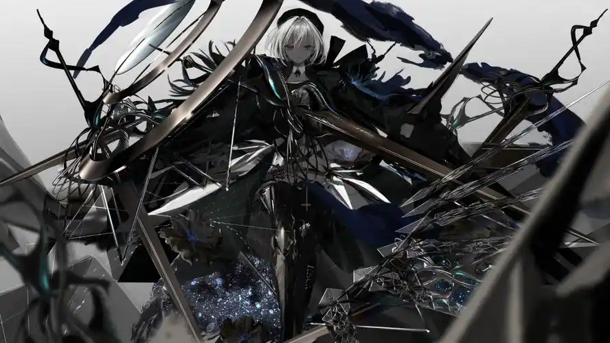 暗黑系机械美少女美图黑暗系动漫图片壁纸