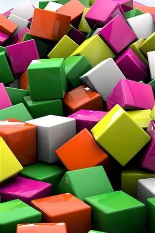 壁纸3d立方体,色彩鲜艳 2560x1440 qhd 高清壁纸, 图片, 照片