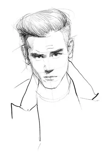 定制 手绘 素描 水彩 明星 彭于晏|插画|商业插画|elegantie_design