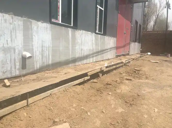 东水厂散水支模