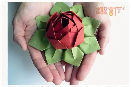 莲台图片折纸 手工折纸大全-普车都