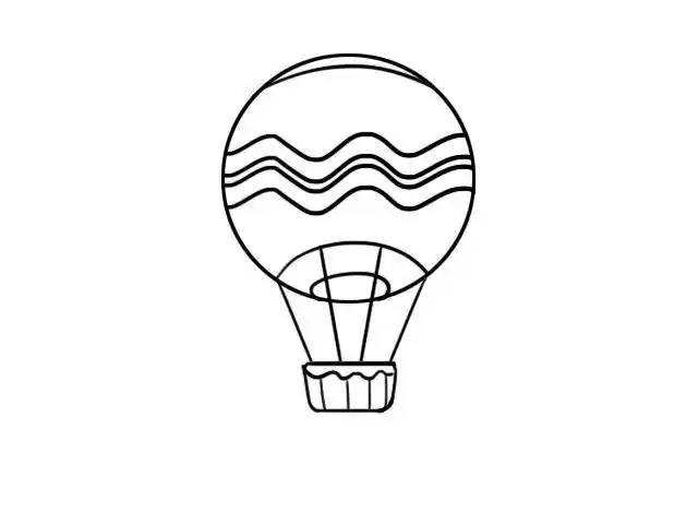 热气球简笔画