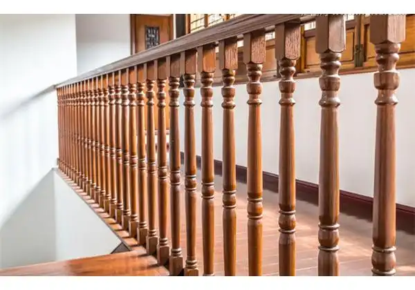 复古防护栏楼梯木扶手