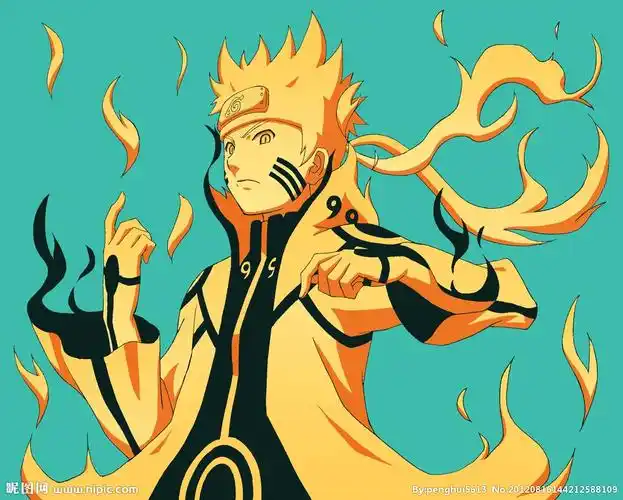 鸣人九尾化图片