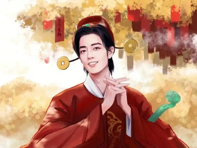 我画的就是肖战##肖战祝大家龙年皆如意