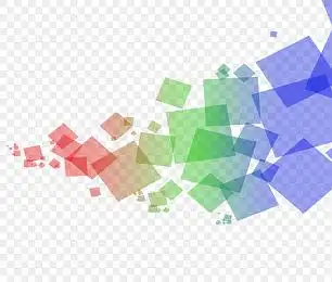 曲线彩色格子拼接背景图