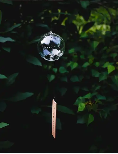 创意日式小风铃 日式玻璃风铃和风朋友礼物女生挂件日系创意卧室小