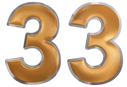 立体数字三图片