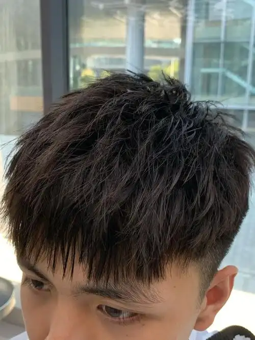 纹理 6cm发 推荐25-45年 m男生颜值飙升发型 中长悃花碎盖#男士摩根烫