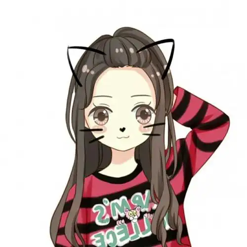 抖音手绘女生头像,网红的美女真人手绘的-卡通头像