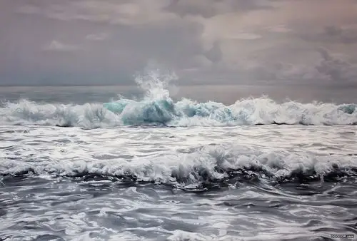 大师绘画-the maldives马尔代夫的海浪插画 [9p]