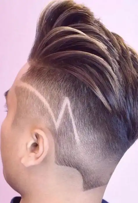 男士剃刀疤的短头发造型,短发图片,发型图片