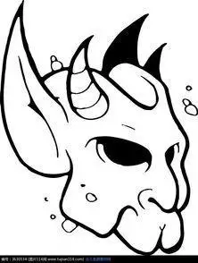 小恶魔的翅膀简笔画