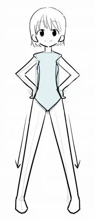 动漫人物人体简笔画 简笔画图片大全-蒲城教育文学网