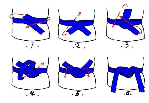 风衣腰带系法图解