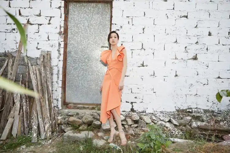 佘诗曼蝴蝶礼裙性感写真图片24