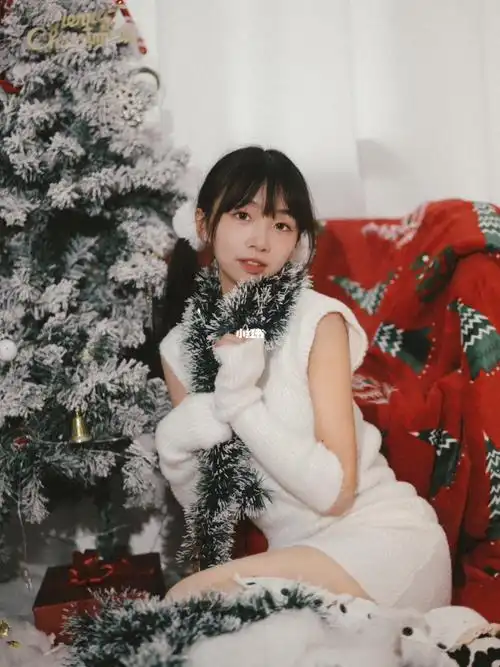 日杂风格的圣诞少女写真