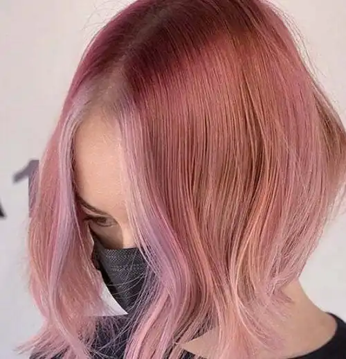 粉色发色怎么染 少女粉发色温柔显白_染发发型 - 美发站