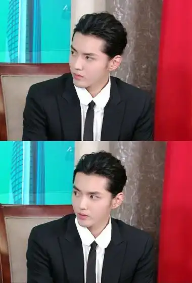 吴亦凡背头西装帅气写真图片44