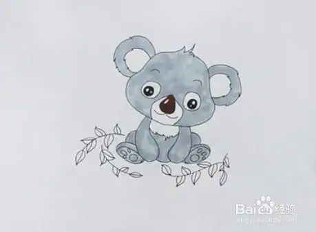 考拉的简笔画教程