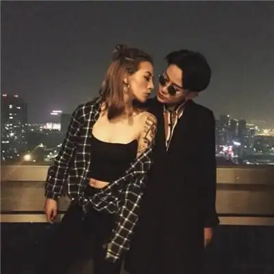 非主流超酷一男一女情头头像,情侣头像图片-回车桌面