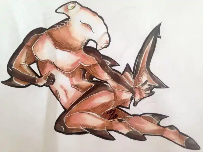 by 摸你车, 兽人, 濒危动物, 路氏双髻鲨, 鲨鱼