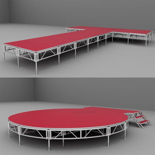 圣洛克优德利铝合金舞台婚庆展会演出户外快装t台拼装学校酒店活动