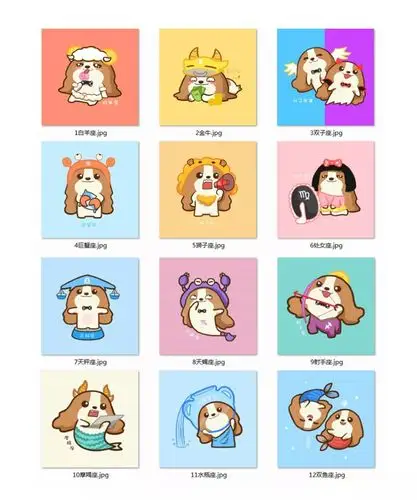 因为自己的狗狗我相信了十二星座