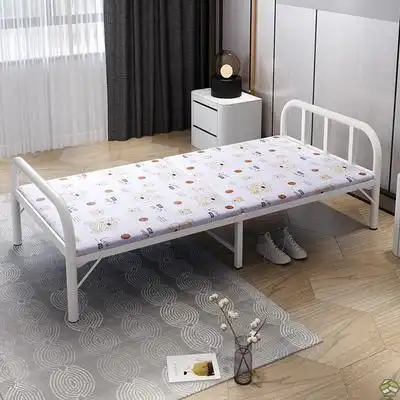 成人家用多功能可折叠一米单人小人小铁床二宽12m经济型折叠床