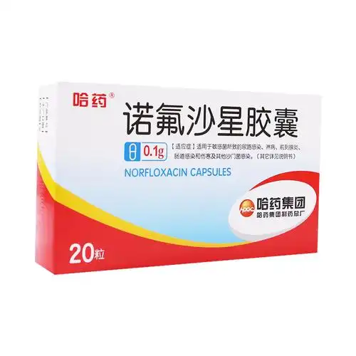 哈药 诺氟沙星胶囊 0.1g*20粒 肠道感染炎 尿路感染 泌尿感染 淋病 伤
