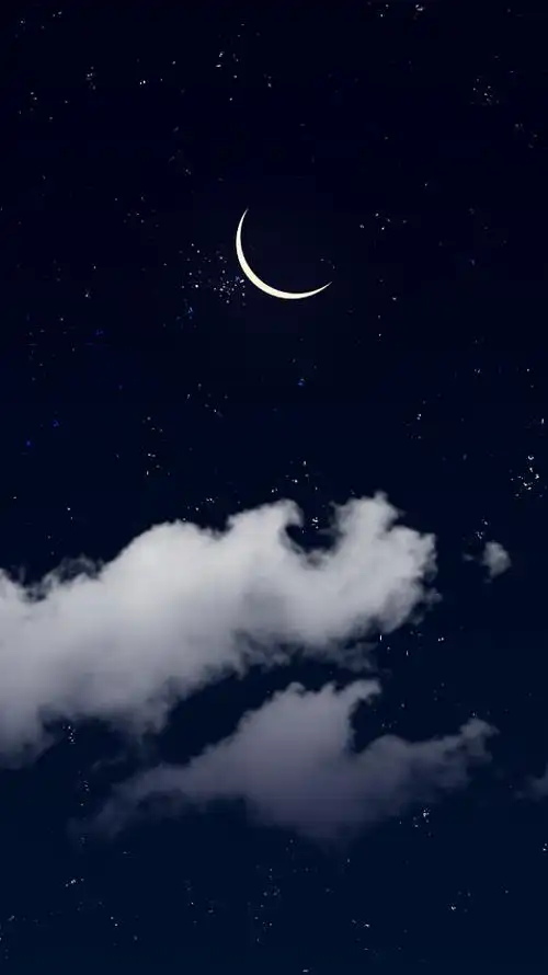 夜空插画背景图片