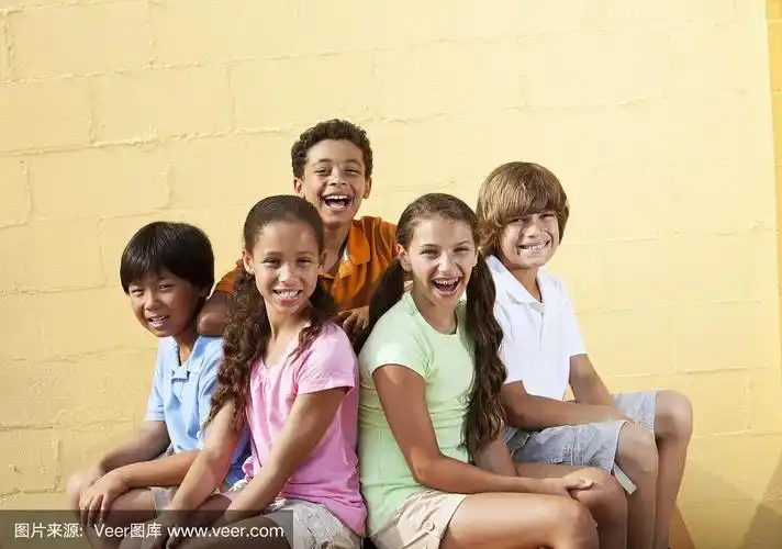 多种族儿童的肖像