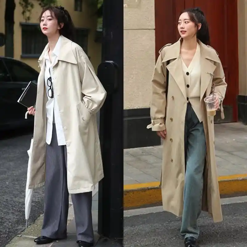 风衣里面穿什么?建议搭配这3上衣,4鞋子,气质显高,适合小个子