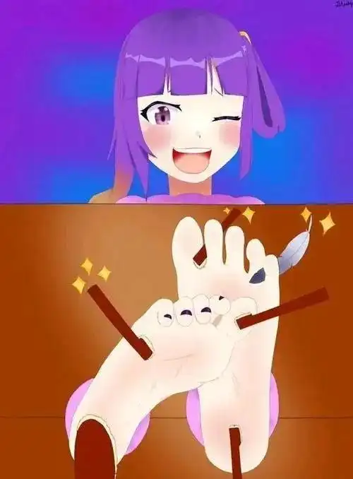 挠脚心插画图片壁纸