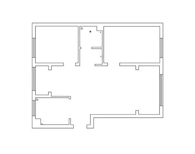 精美80平米平面图