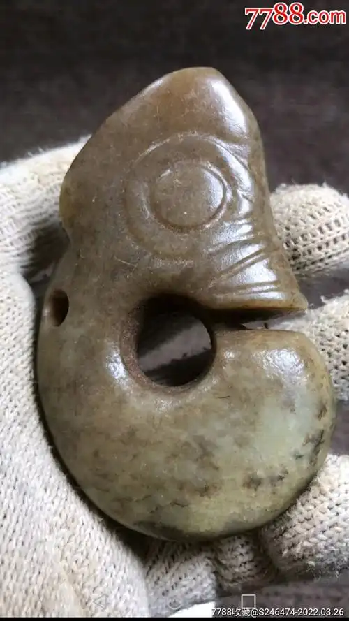 红山文化期高古玉猪龙真品