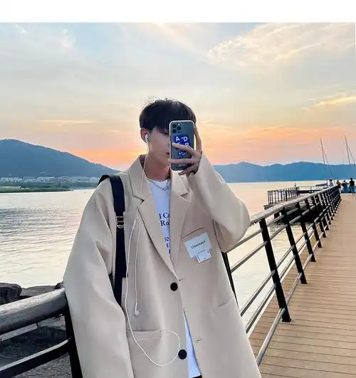 wgai 禁欲欲系男装dk制服套装男2022秋季韩系学院dk制服2021秋季新款