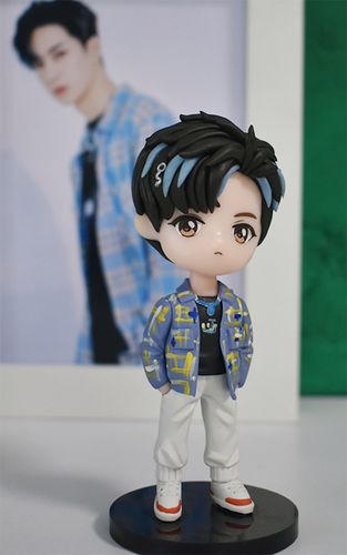 杨颖娃娃王一博街舞玩偶公仔软陶人偶送礼物模型摆件图片定制王一博