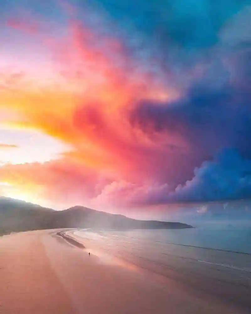 摄影欣赏天堂里梦幻般的天空美到窒息的七彩云霞