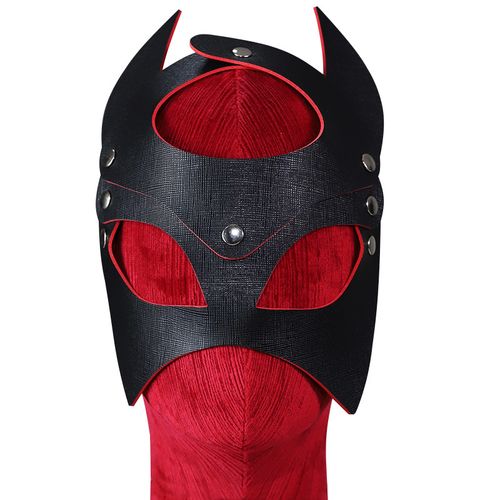 sm蒙面眼罩角色扮演道具夫妻辅助性用品情趣玩具面具 sm-鬼魅眼罩黑红