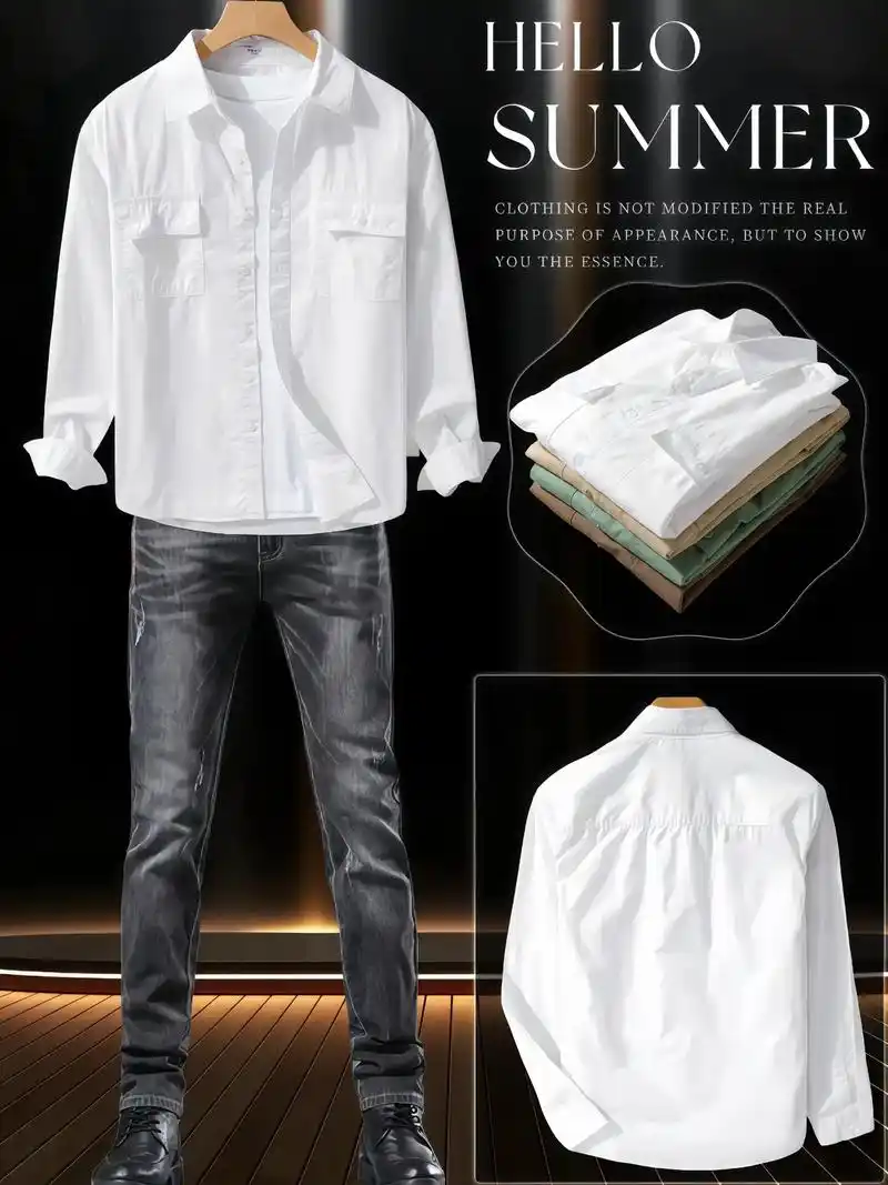 时尚潮流 秋季必备翻领男士衬衫