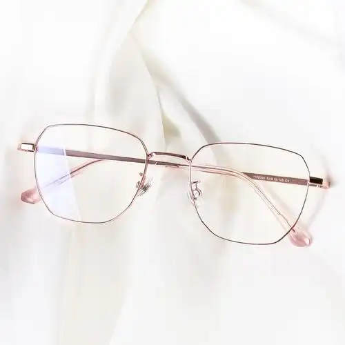 2021新款素颜拍照光学抗蓝光金属眼镜框可配镜女款网红时尚平光镜