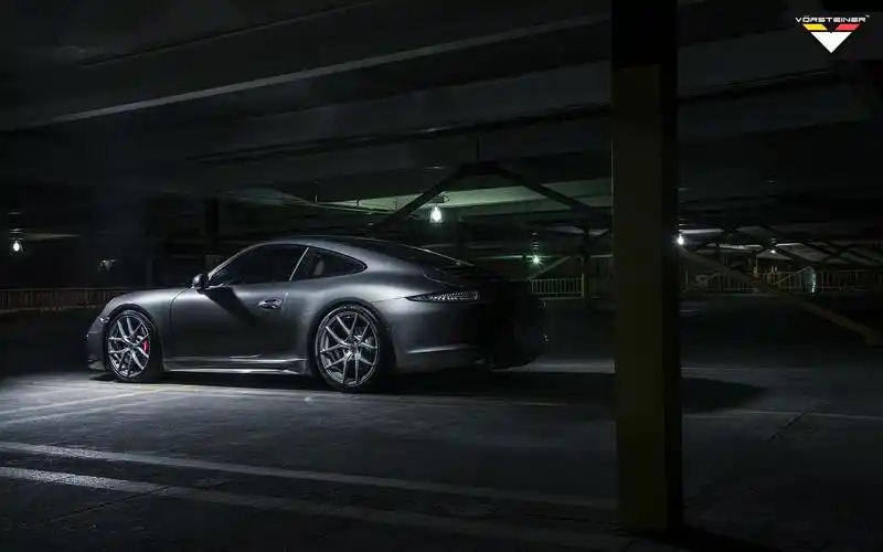 保时捷991v-gt黑色炫酷跑车电脑壁纸